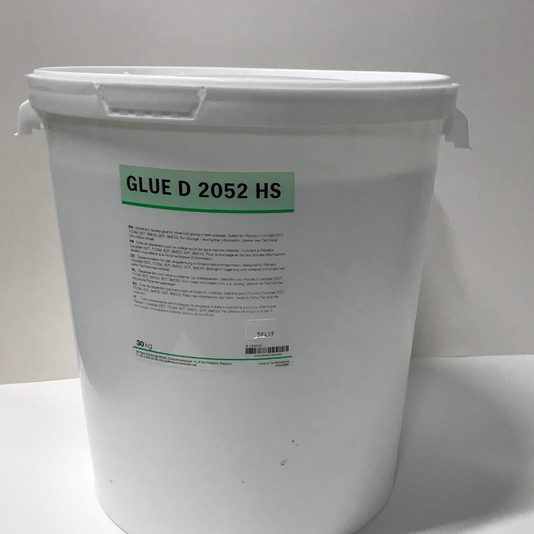 GLUE D 2052 HS Воднодисперсійний клей для нанесення у фальцапаратах ротаційних офсетних машин